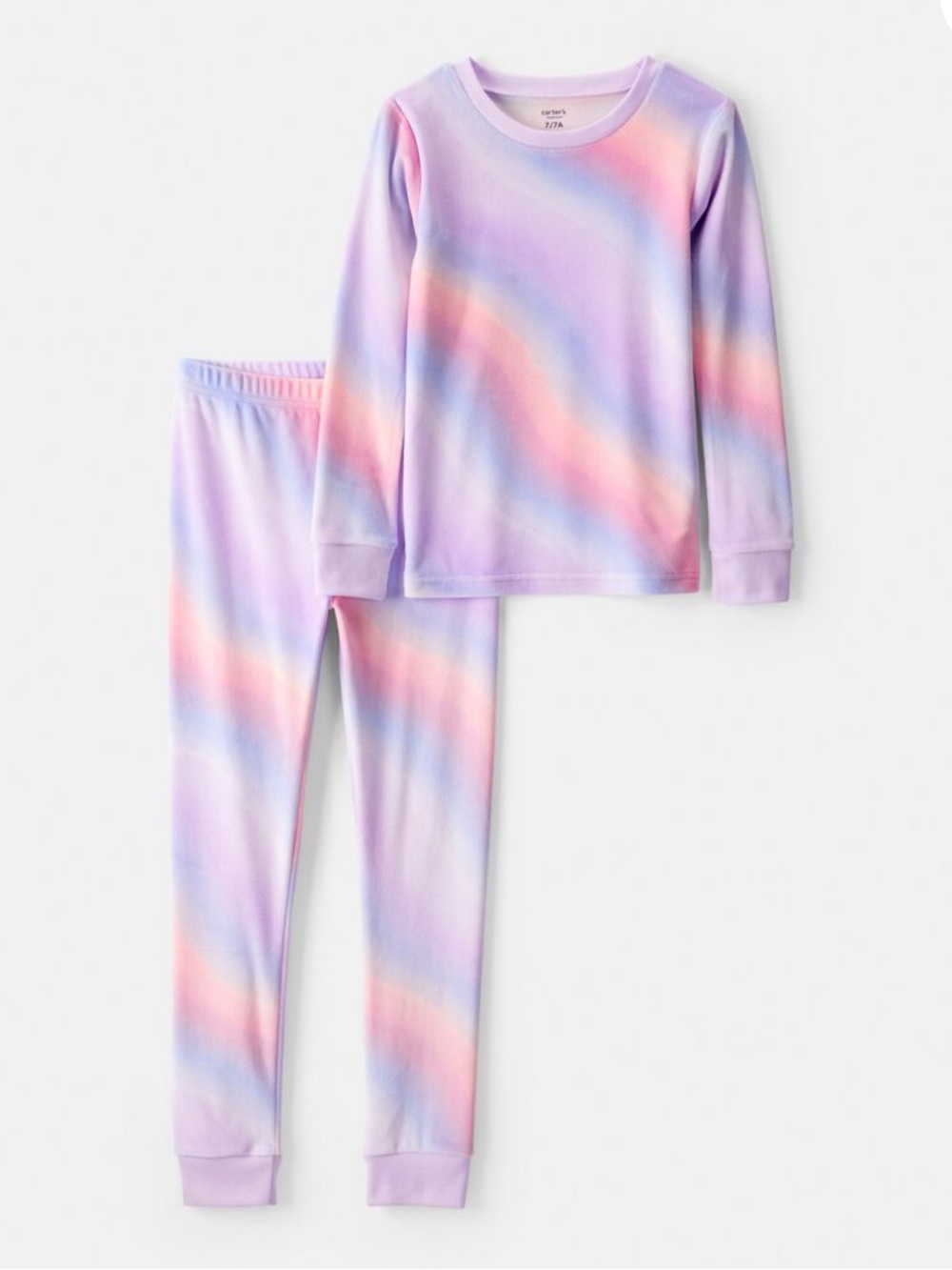 Carters Girls Dream Purple Ombré Plush Pj Set